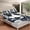 Grey White, variant on Erosebridal Parachute Fitted Sheet Full, Extreme sports Bedding Set Full Size, Boys Adults, 3-Piece（No Top Sheet）