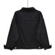 thumbnail image 2 of Chaqueta vaquera para mujer, chaqueta corta holgada de manga larga, Top informal de talla grande, 2 of 2