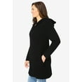 thumbnail image 3 of Woman Within Plus Size Hoodie Shaker Cardigan Sweater, 3 of 4