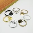 thumbnail image 6 of KYAIGUO Cabinet Pulls Kitchen Cabinet Closet Shoe Cabinet Home Antique Brass Ring Pull Ring Hanging Ring 2PCS (Yellow), 6 of 6