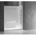 thumbnail image 3 of Rose 60 in. x 36 in. x 74 in. 3-piece DIY Friendly Alcove Shower Surround in White, 3 of 10