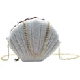 thumbnail image 3 of Cute Small Shell Shaped Shoulder Bag with Chain for Women Little Girls, 3 of 5