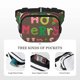 thumbnail image 5 of Fotbe Ho Ho Ho Merry Christmas Cangurera Cuadrada con Estampado de Doble Capa, Bolsa de Cintura Ajustable Mini para Hombres y Mujeres, 5 of 9