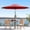 Red, variant on EastVita 9FT Outdoor Patio Umbrella, Outdoor Table Umbrella, Market Umbrella, 6 Sturdy Ribs UV Protection Waterproof for Garden, Deck, Backyard, Pool (Tan)