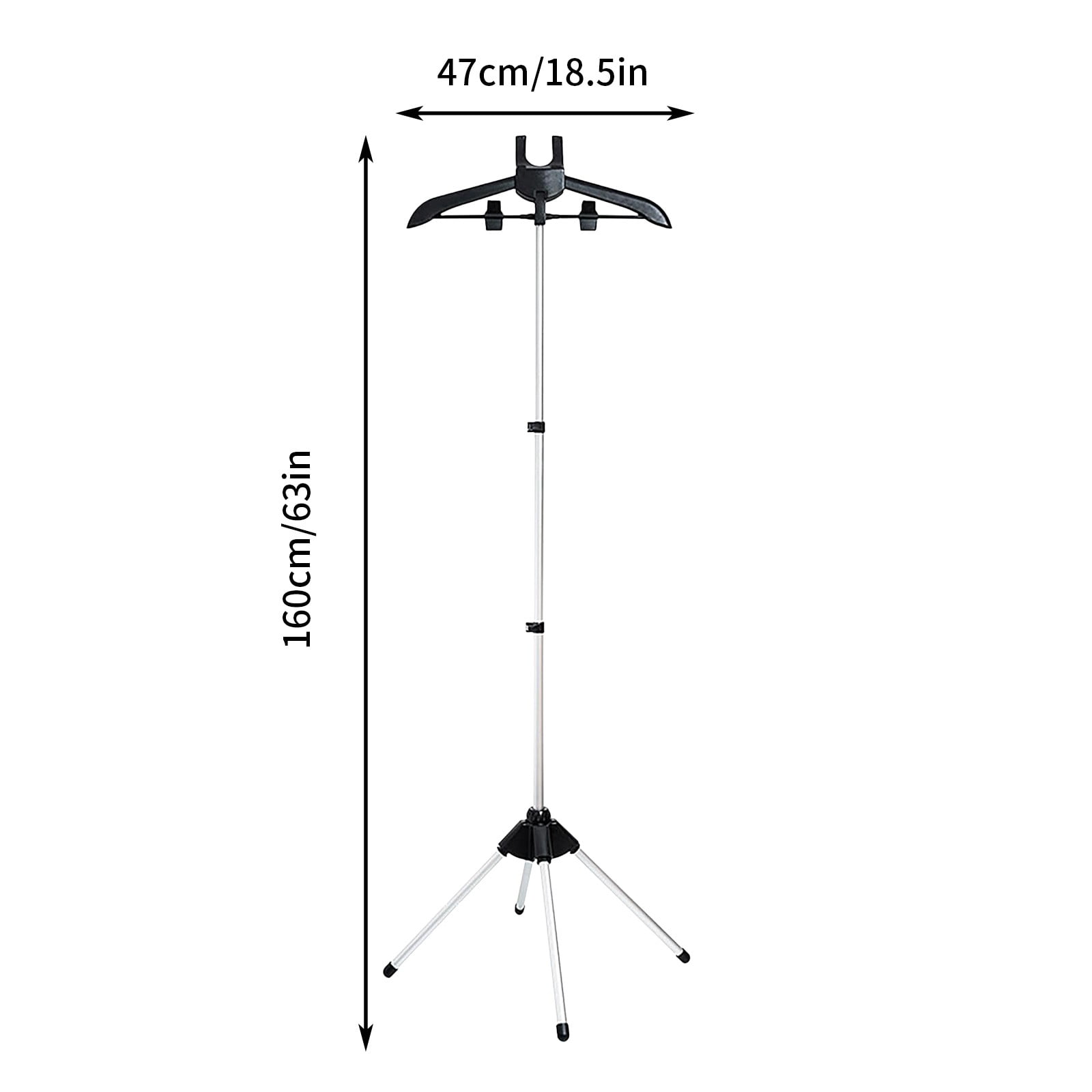 PRINxy Iron Steam Stand,Steaming Clothes Hangers,Handheld Clothes Stands,Folding Handheld Cloths Stand,Coat Stand,Garment Handheld Stand,Black,