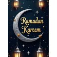thumbnail image 4 of Ramadan Kareem Vertical Banner Islamic Celebration Lanterns Backdrop Holiday Eid Decor Stars Crescent Moon Party Decorations Religious Event Background, 4 of 4