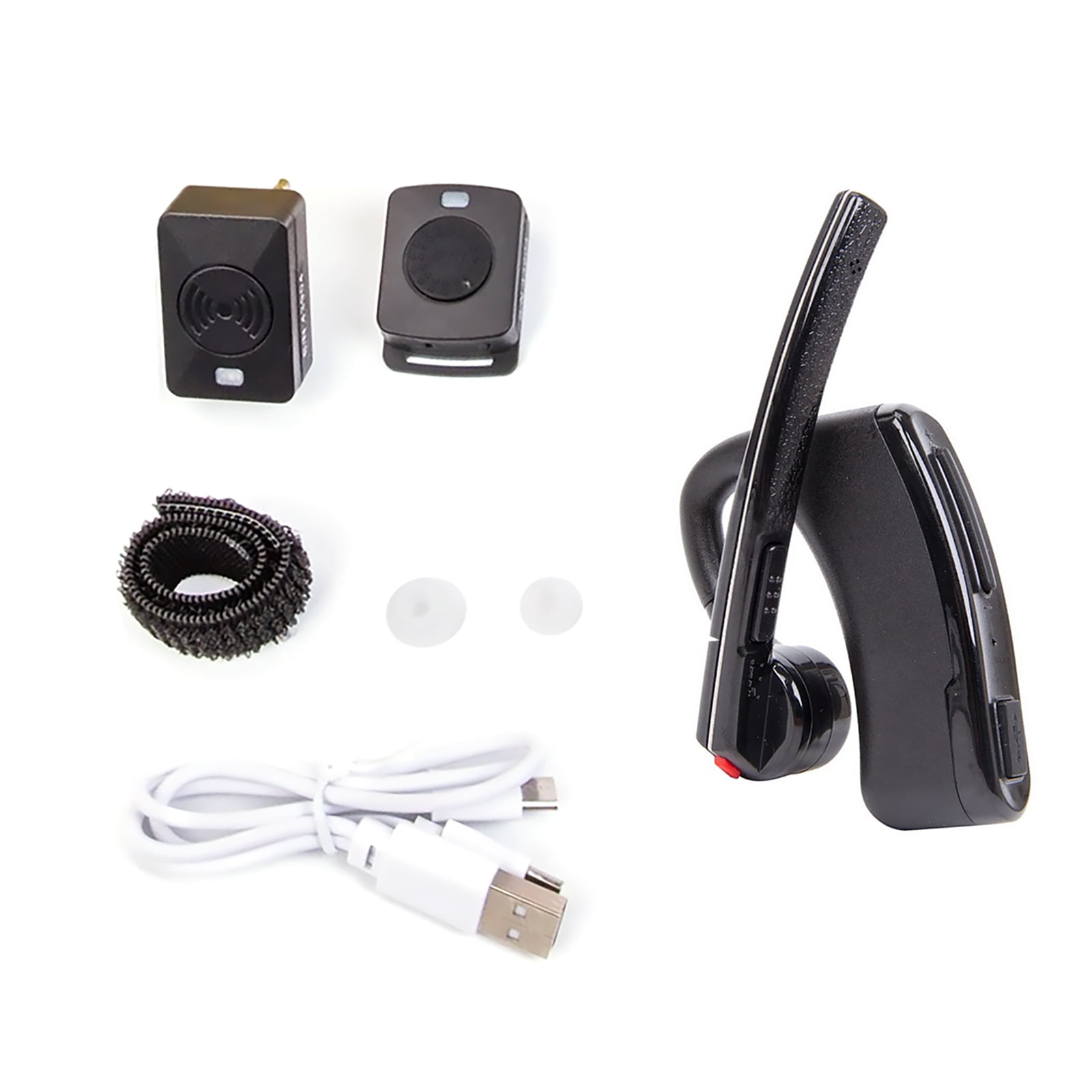 Wireless Bluetooth Earphone for Two Way Radios Hands-Free, Type-C USB Charger for Motorola Radios