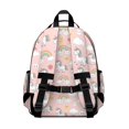 thumbnail image 3 of Unicorn and Cloud Pink Pattern Cute School Backpack Bag for School with Padded Back and Adjustable Shoulder Straps 15.25"x11.5"x5.25", 3 of 5