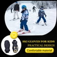 thumbnail image 2 of Moyic 6 pares de manoplas para niños, impermeables, de invierno, unisex, dibujos animados, regalos de estilo lindo, suministros de esquí, actividades Suministros térmicos negro Moyic HA059224-04B, 2 of 5