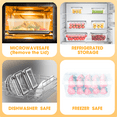 thumbnail image 6 of 24 Pcs Airtight Food Storage Container Set with Lids (24 Containers & 24 Lids), Leakproof BPA-Free Clear Plastic Containers for Kitchen and Pantry Organizers, Meal Prep, 6 of 10