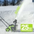 thumbnail image 4 of Steelite 2x21V Cordless Snow Blower, 20" Snow Thrower with Brushless Motor,850 lbs/Min Electric Snow Remove Machine with 2 x4.0 Ah Batteries & Charger, 4 of 11