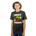thumbnail image 3 of PACMAN Saint Paddys Lucky Charm Unisex Plus Size Graphic Tee Brisco Brands 4X, 3 of 5