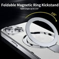 thumbnail image 3 of Magnetic Case for iPhone 15 Case Magsafe with Invisible Kickstand Plating 10FT Shockproof Soft Rubber Clear Protective Phone Case (Deep Purple), 3 of 7