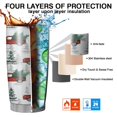 thumbnail image 7 of 20oz Tumblers Red Christmas Truck and Tree Pattern Stainless Steel Vacuum Insulated Double Wall Travel Tumbler Cups Mug with Lid and Straw,Cleaning Brush for Cold & Hot Drinks, 7 of 7