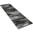 thumbnail image 2 of Allstar 2x7 Modern Runner in Grey with Charcoal Grey Abstract Brushed Texture design (1' 11" x 6' 11"), 2 of 7