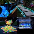 thumbnail image 5 of 2026 Colorful Glow-in-the-Dark Garden Stones, Luminous Pebbles Rainbow Glowing Rocks for Outdoor Landscaping, Walkway & Aquarium Decor(Orange, 1pc), 5 of 6