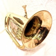 SAI Musicals Euphonium, GOLD, 3 valve with Bag and Mouthpiece Heavy GREAT sale