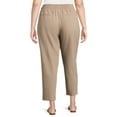 thumbnail image 4 of Just My Size by Hanes Women's Plus Tummy Control Dress Pants, Sizes 0X-4X, Regular & Petite, 4 of 5