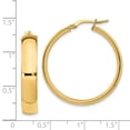 thumbnail image 3 of 14K Yellow Gold Earring Hoop Women'S 32 mm 29 6Mm High Polished Earrings, 3 of 3