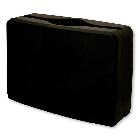Countertop Folded Towel Dispenser, 10.63 X 7.28 X 4.53, Black | Bundle of 5