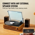 thumbnail image 4 of VEVOR Tourne-Disque Bluetooth à 3 Vitesses avec Courroie, Haut-Parleurs 3 W, 4 of 9