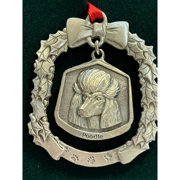 Poodle Fine Pewter Dog Breed Ornament