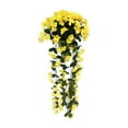 thumbnail image 2 of Clearance Sales Latrodar Artificial Flowers for Decoration Violet Hanging Flowers Artificial Decor Silk Violet Foldable s Hanging Artificial Yellow 12x8 Inch, 2 of 5
