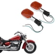 thumbnail image 2 of 1Pair Motorcycle Turn Signal Lights for HONDA SHADOW VT VLX REBEL CMX250, 2 of 7