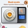 thumbnail image 2 of Báscula de cocina KUAIVO de doble plataforma 27,5 kg, 7 unidades, tara, 2 of 9