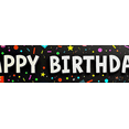 thumbnail image 3 of Black Background Happy Birthday Banner with Colorful Party Elements Backdrop Party Supplies for Birthday Party Decorations Photography Props Birthday Decoration, 3 of 6