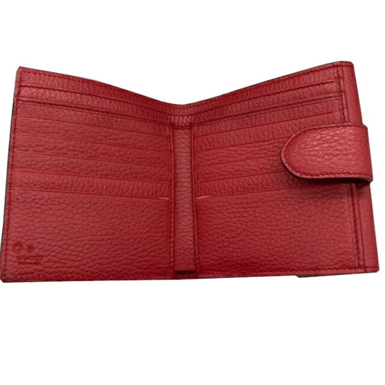 Gucci - Authenticated Wallet - Leather Red for Women, Very Good Condition