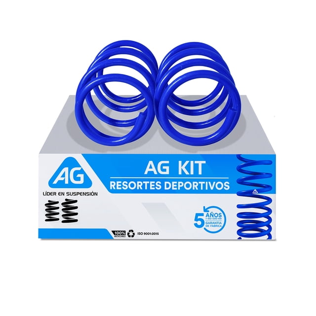 Resortes AG Kit para Auto Delanteros para Volkswagen Tiguan 2018 a 2024 2 Piezas Nuevos