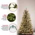 thumbnail image 6 of 4.5 ft. Pre-Lit Artificial Dunhill Fir® Slim Christmas Tree, Green, Clear Lights, Pinecones, Red Berries, Berry Clusters, Flocked Branches, Includes Stand, 6 of 6