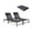 Black, variant on THAILE Foldable Lounge Chair, Waterproof Outdoor Chair with 6 Reclining Positions, Black