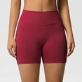 thumbnail image 4 of Taqqpue Women Scrunch Butt Lifting Biker Shorts Tummy Control High Waisted Seamless Yoga Booty Shorts Casual Solid Color Workout Impact Shorts for Gym Running, 4 of 9