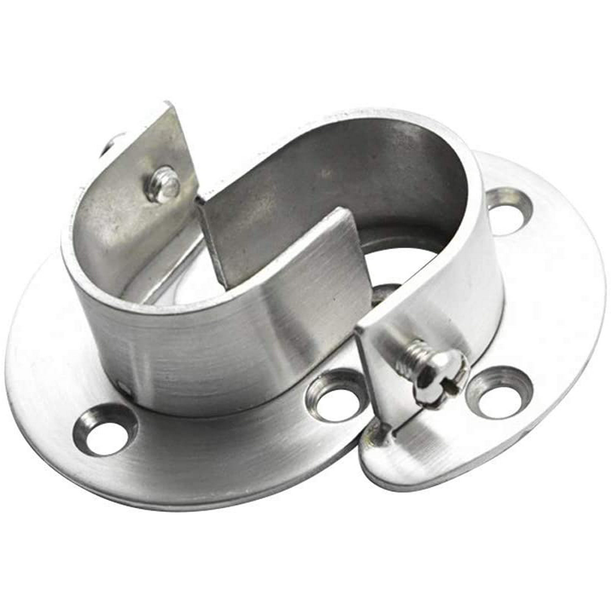 Wardrobe Bracket Heavy Duty Stainless Steel Rod Socket Flange Rod