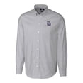 thumbnail image 2 of Men's Cutter & Buck  Charcoal New Hampshire Fisher Cats Oxford Stretch Stripe Long Sleeve Button-Down Dress Shirt, 2 of 3