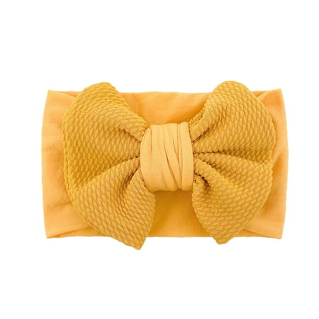 

Toddler Baby Boys Girls Headbands Stretch Solid Bow Hairband Headwear Headband 0-3 Years