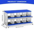 thumbnail image 2 of Garvee 8 Compartments Chicken Nesting Boxes without Legs, Roll-Out Egg Collection, Galvanized, Easy Clean & Install, Blue, 2 of 7