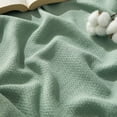 thumbnail image 1 of Manta de cama, 100% algodón, tamaño king, 275 x 230 cm, color verde salvia, 1 of 6