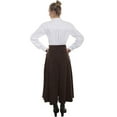thumbnail image 2 of RW503-BRN-XS Rangewear 100 Percent Polyester Womens Charlotte Suede Riding Skirt - Brown, XS, 2 of 3