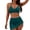 Dark Blue, variant on Stamzod Swimming Suits for Women Two Piece High Waisted Swimsuit with Skirt 2026 Mesh Bathing Suit Swimwear Green S
