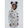thumbnail image 3 of Disney Mickey Mouse Goofy Donald Duck Toddler Boy Girl Fleece Zip Up Coverall White 4T, 3 of 5