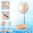 thumbnail image 1 of Ventilador Portátil Recargable, de Pie y de Mesa, Plegable, Telescópico, de Altura Ajustable E Iluminación Led con 3 Velocidades, Silencioso para Oficina, Hogar, Exteriores, Camping., 1 of 7