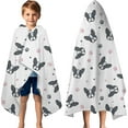 thumbnail image 3 of French Bulldog Hooded Bath Towel，60"x35" for Ages 3 To 12 Kids, Quick Dry Lightweight Soft Microfiber Hood Beach Towel Cover Up for Kids, 3 of 7