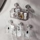 thumbnail image 2 of 1PC Rotating Suction Cup Storage Rack Storage Box Transparent-Gray,L, 2 of 5
