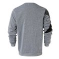 thumbnail image 5 of ZHOGXU Mens Casual Pullover Long Sleeve Round Neck Color Block Loose Fit Breathable Sweatshirt For Autumn Winter Daily Wear,Grey,Xxxxl, 5 of 5