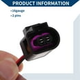 thumbnail image 4 of Arnés de puente de alternador Unique Bargains 2 Pin No.4D0971992 para VW Passat 01-13, arnés de cableado de alternador de automóvil, 4 piezas de tubo termocontraíble negro, 1 juego, 4 of 7