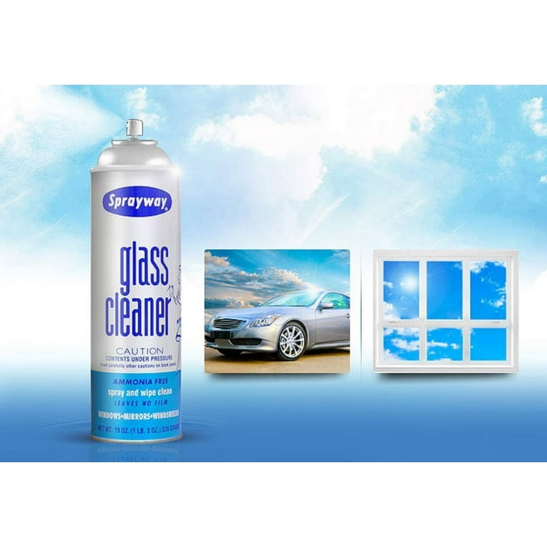Sprayway Ammonia-Free Foaming-Action Aerosol Spray Glass Cleaner 4-Pac -  Tire Supply Network