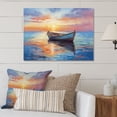 thumbnail image 2 of Designart "Boat Seascape expression I" Transportation Metal Art Print, 2 of 5